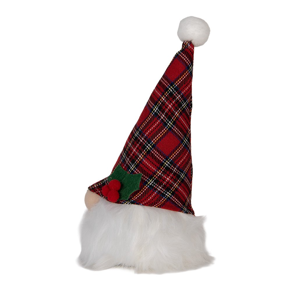 Kerstdecoratie met LED-verlichting Kabouter 10x10x25 cm Rood Synthetisch