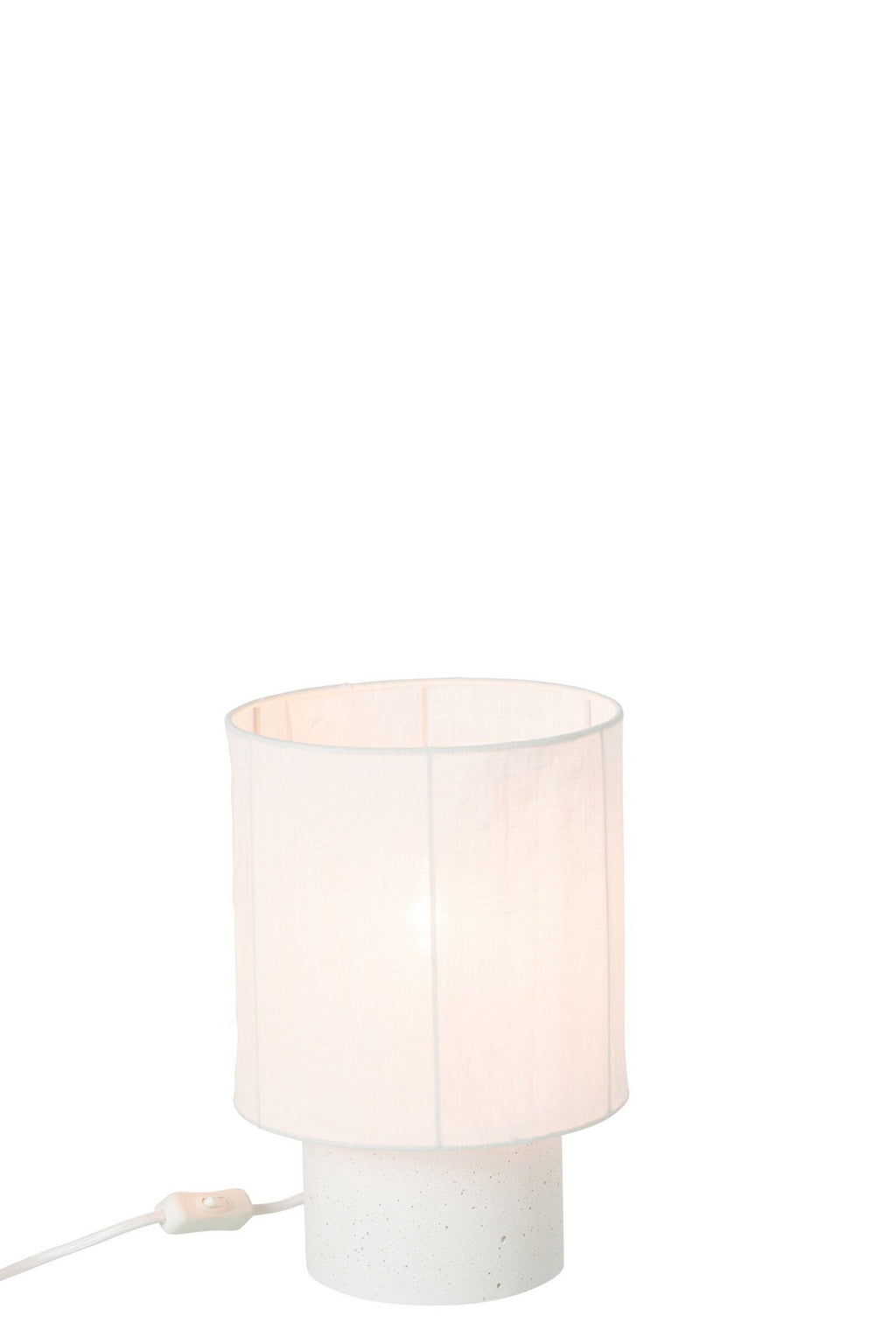 J-Line Tafellamp - cement - wit - small