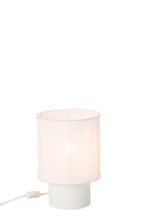J-Line Tafellamp - cement - wit - small