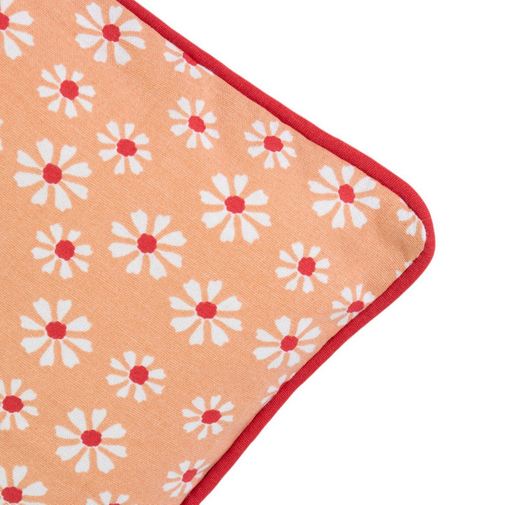 Daisy Flowers Kussen oranje 30x50cm