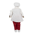 Kerstdecoratie Beeld Kerstman 50 cm Wit Rood Kunststof