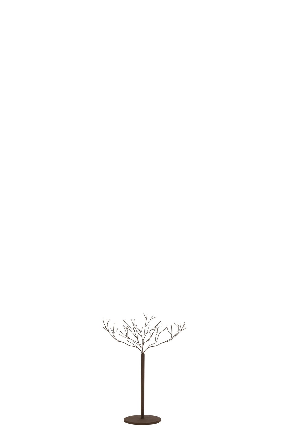 J-Line decoratie Boom - metaal - bruin - small