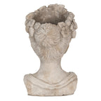 Bloempot Binnen Hoofd 22x21x35 cm Grijs Steen Bloempot