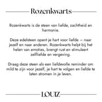 Louiz Rozenkwarts armband