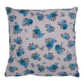 Kussen Twee Bloemen 45x45 Turkoois