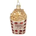 Kersthanger 6x3x10 cm Wit Glas