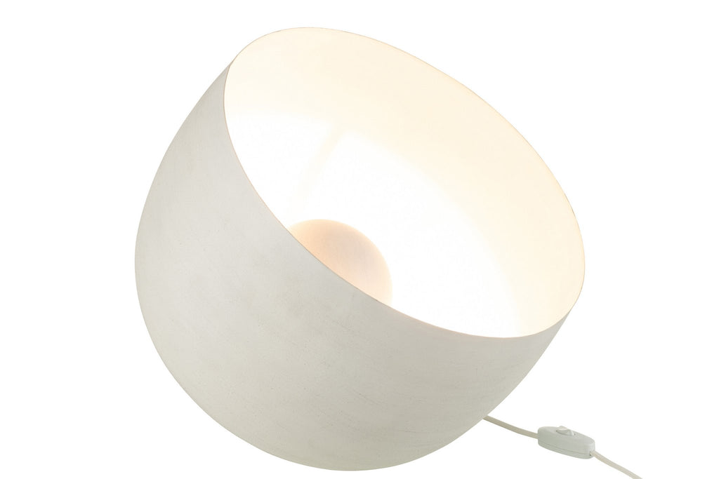 J-Line tafellamp - metaal - wit - large