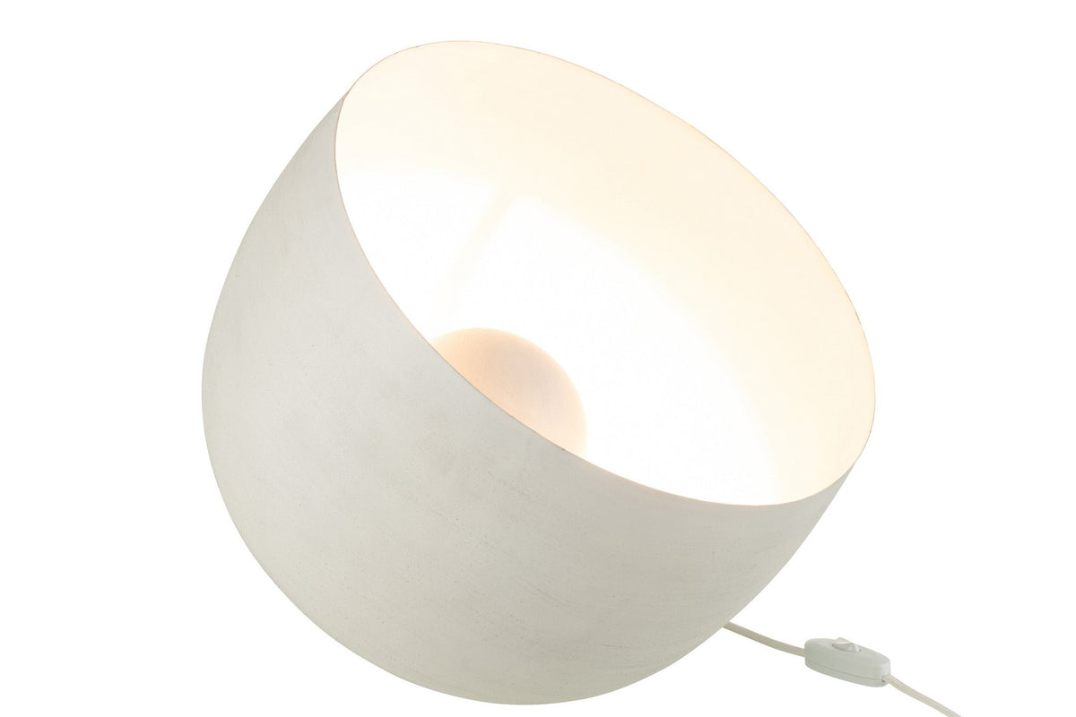 J-Line tafellamp - metaal - wit - large