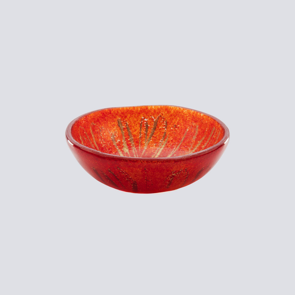 Tijdloos schaalblad 12x5 rood riet