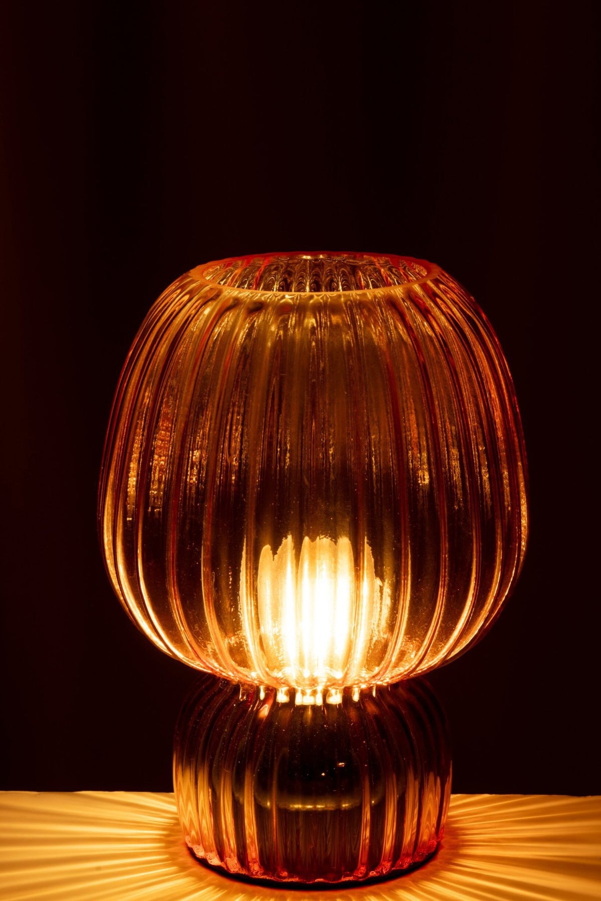 J-Line Tafellamp - glas - oranje