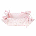 Broodmand 35x35x8 cm Roze Katoen Konijn