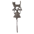 Ouderwetse Deurbel 14x14x24 cm Bruin Metaal