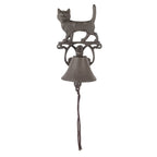 Ouderwetse Deurbel 14x14x24 cm Bruin Metaal