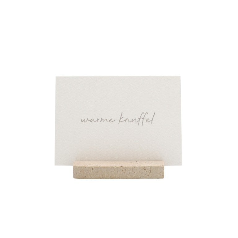 Leeff Card Holder Chantal with card - Warme knuffel