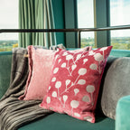 Dutch Decor Suze - Kussen 45x45 cm - Meidoorn Roos - Roze