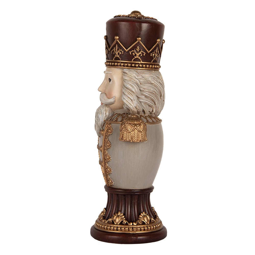 Kerstdecoratie Beeld Notenkraker 16x10x30 cm Bruin Kunststof