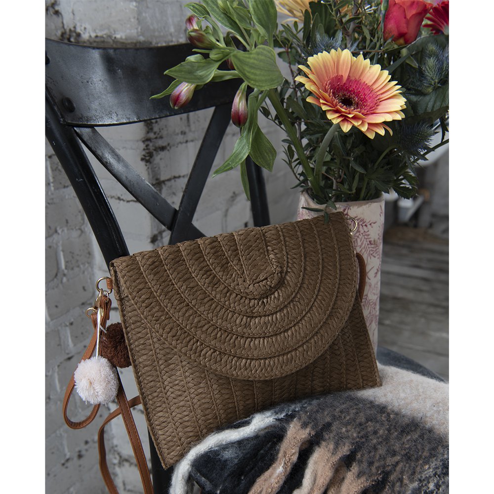 Handtas Dames Bruin, Polyester 27x3x20 cm