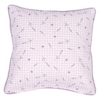 Kussenhoes 40x40 cm Paars Wit Katoen Lavendel Sierkussenhoes