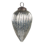 Kerstbal Ø 6 cm Zilverkleurig Glas Kerstdecoratie