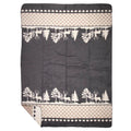 Plaid bos grijs xl 150x200cm