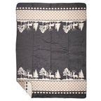 Plaid bos grijs xl 150x200cm