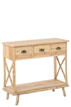 J-Line Consoletafel Chamonix - dennenhout - naturel