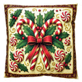 Sierkussen 45x45 cm Beige Polyester Kerst