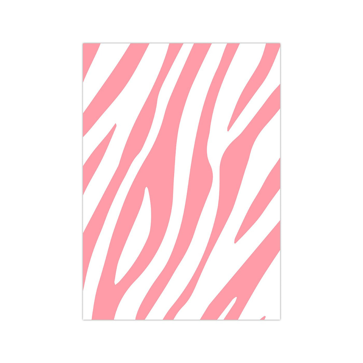 Kaart Zebra Pattern neon, per 10 stuks