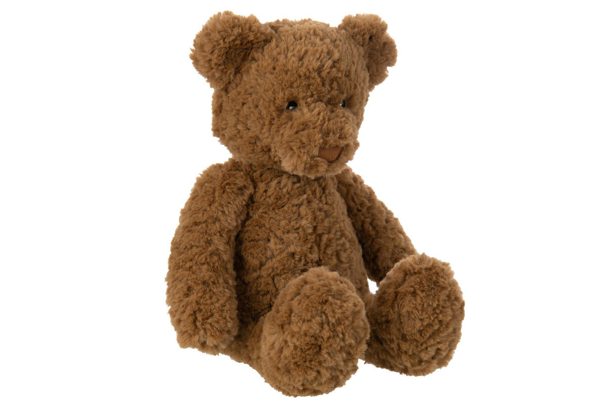 J-Line knuffel Beer - polyester - bruin - medium