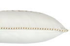 J-Line kussen Bonheur - textiel - wit/goud