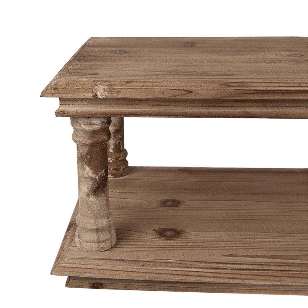 Wandrek 105x35x29 cm Bruin Hout