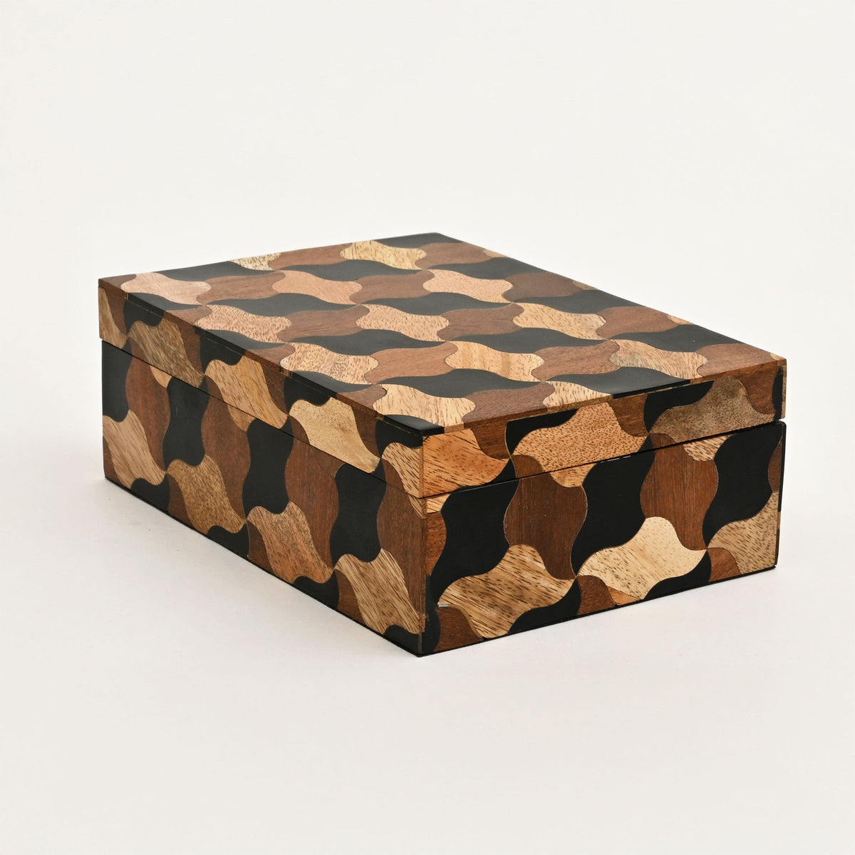 Mozaïek houten kist – set van 3