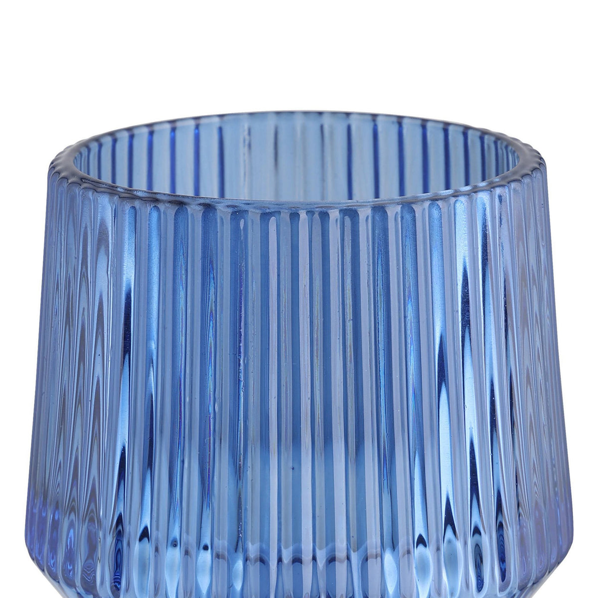 Windlicht Bezamby Blauw 14x14cm