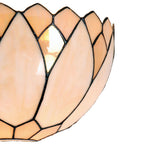 Wandlamp Tiffany 30x15x20 cm Beige Glas Muurlamp