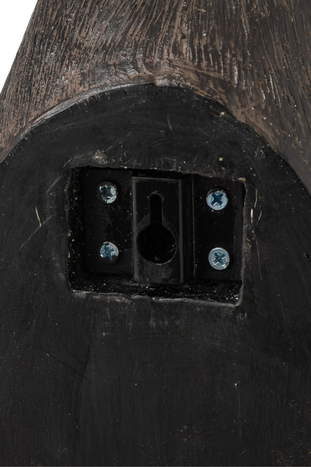 J-Line Hangende hertenkop - polyresin - zwart