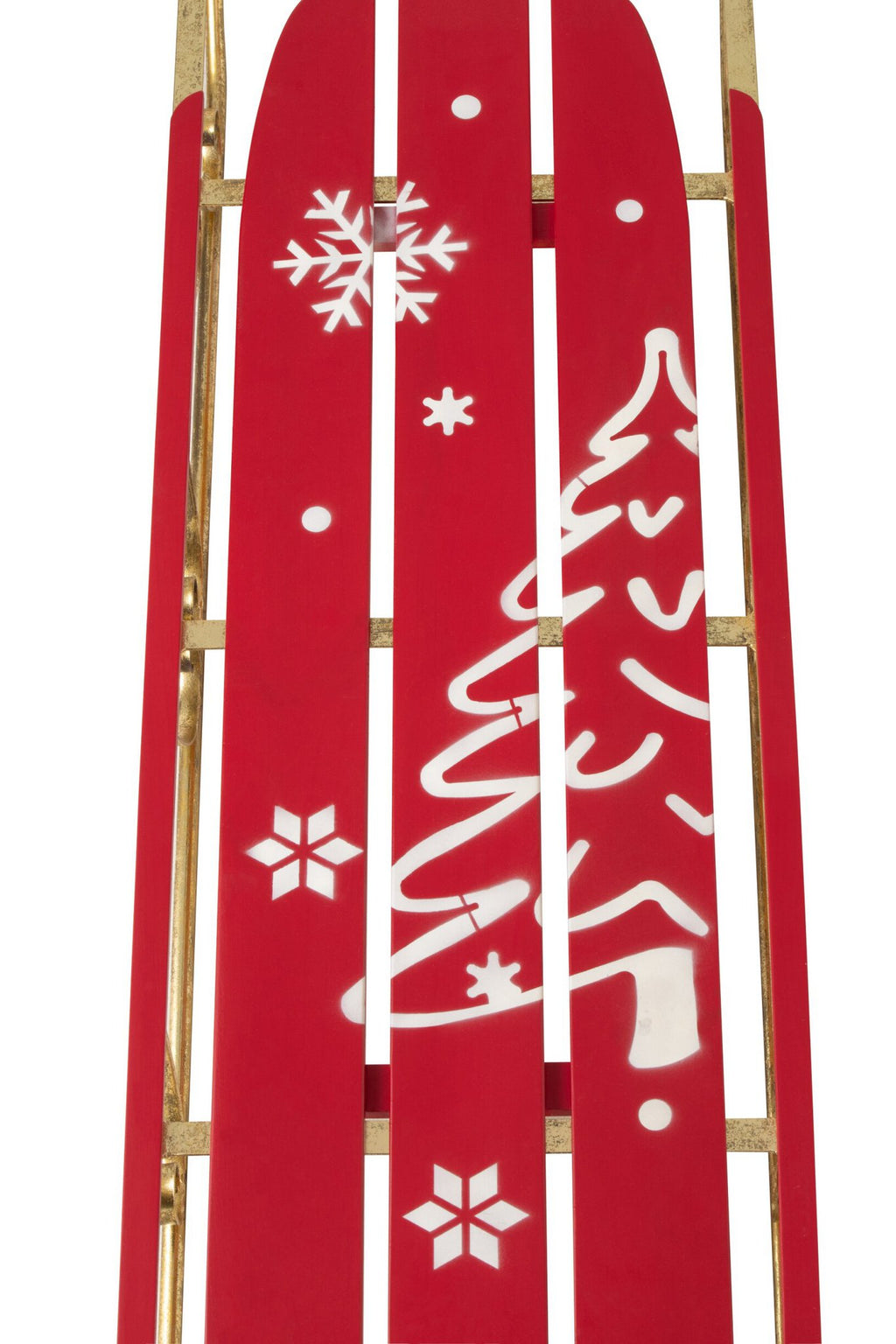 J-Line Slee - metaal - kerstrood/goud