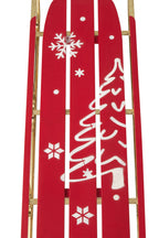 J-Line Slee - metaal - kerstrood/goud