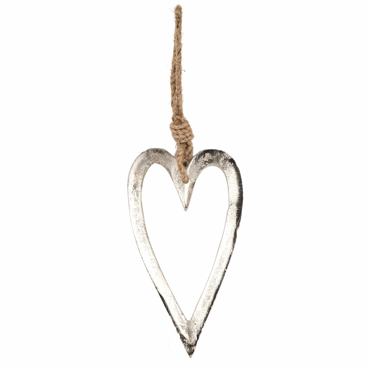 Metalenhanger hart 8x10.5cm