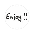 Wensetiket - Enjoy - rol van 500 stuks