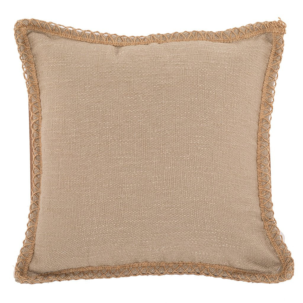 Kussen (gevuld) Hessian - 45X45CM, taupe
