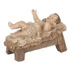 Kerstdecoratie Beeld Kerstgroep 23x12x47 cm Beige Kunststof