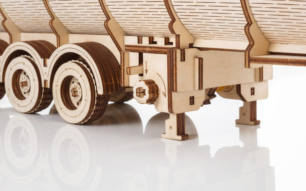 Eco Wood Art (EWA) 3D Houten Puzzel Tank Semitrailer for Truck Road King, 3410, 39,7x10,8x20cm