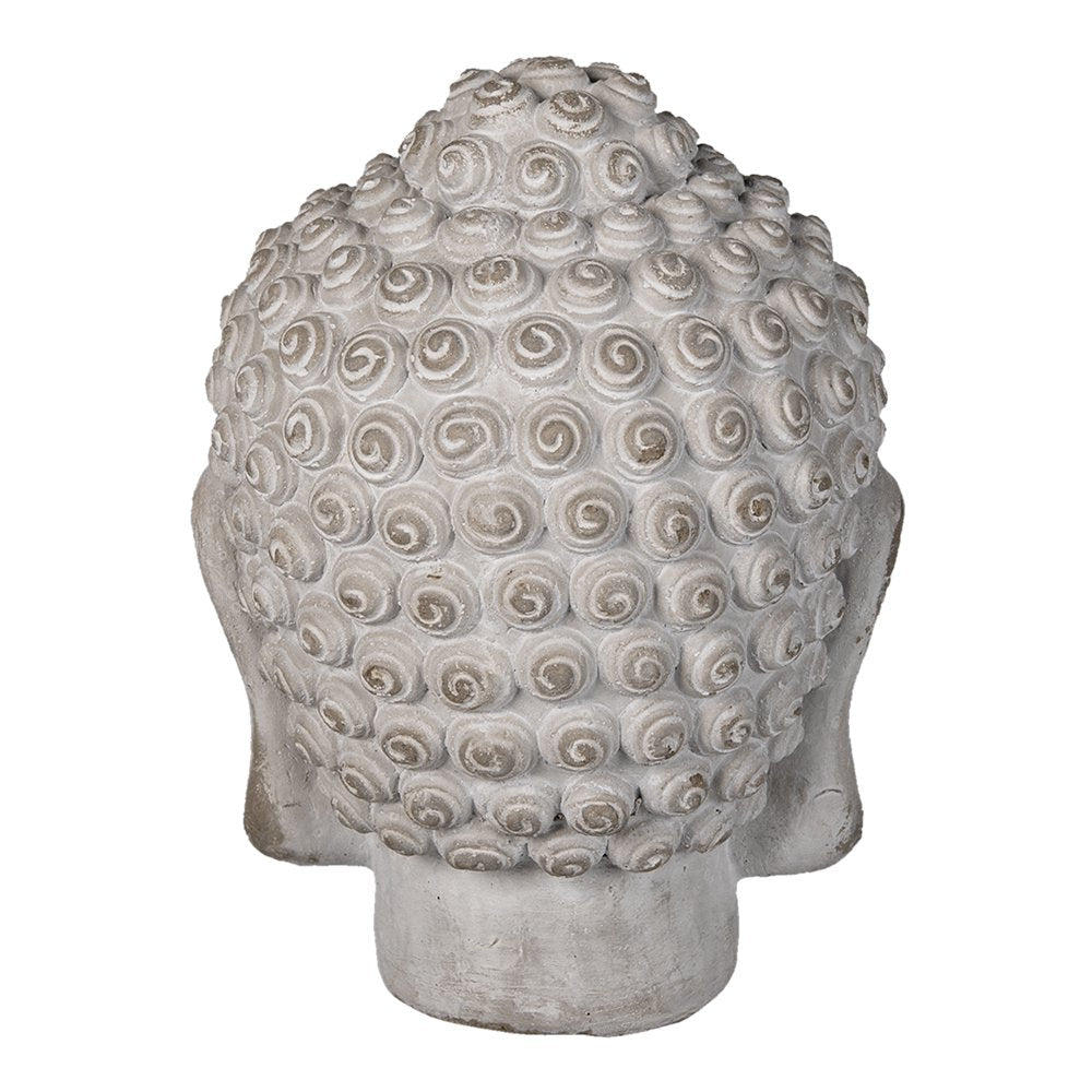 Beeld Boeddha 17x17x24 cm Grijs Steen