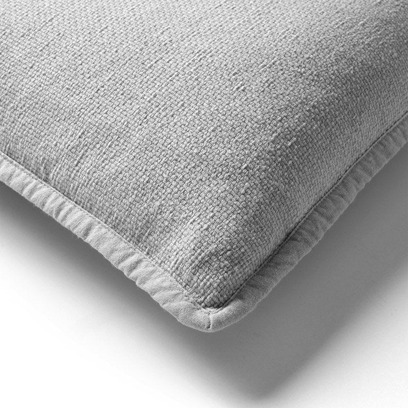 Dutch Decor Bowie - Kussen 45x45 cm - Gewassen katoen - Micro Chip - Grijs