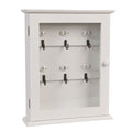 Sleutelkastje 25x7x31 cm Wit Hout Sleutelhouder