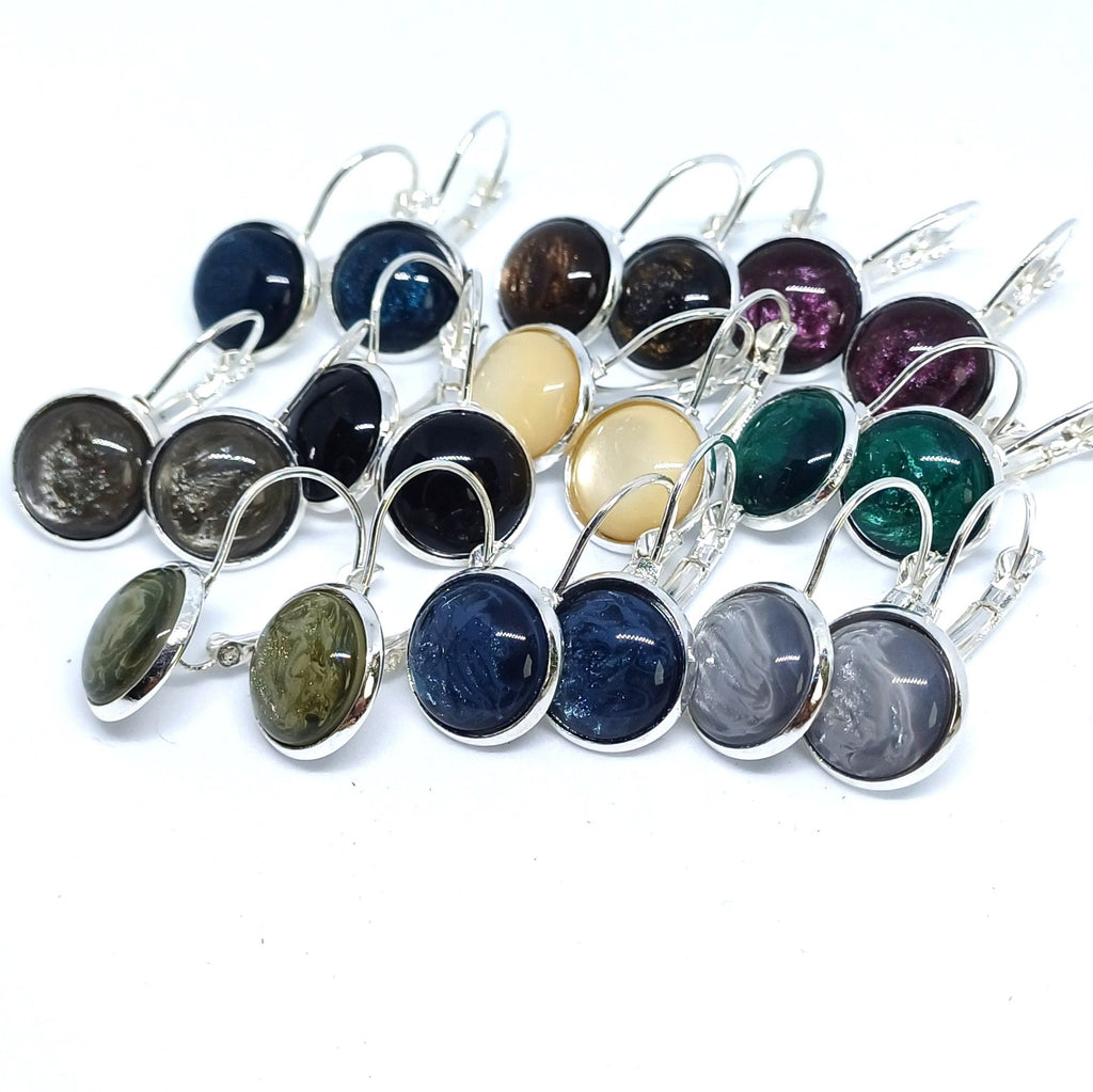Klapoorbel 12 mm (10 paar) verzilverd
