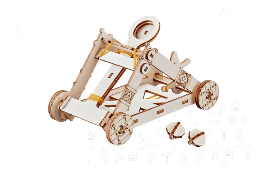 Bouwpakket Stem Katapult- Science Kit- hout