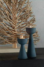 J-Line Kaarshouder Cone Aluminium Blauw Small