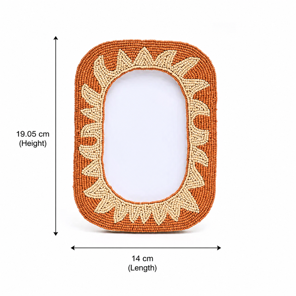 Fotolijst - Terracotta Sunburst kralen - 4×6 inch