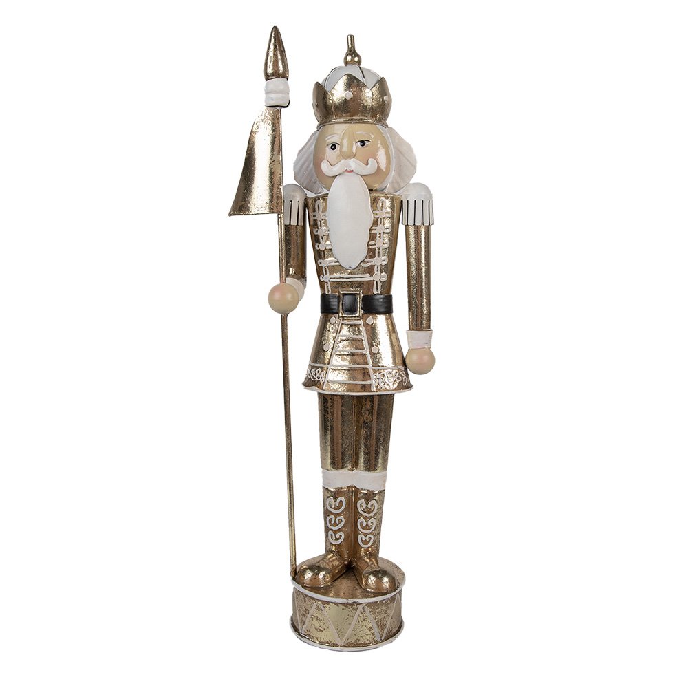 Kerstdecoratie Notenkraker 40 cm Goudkleurig Metaal